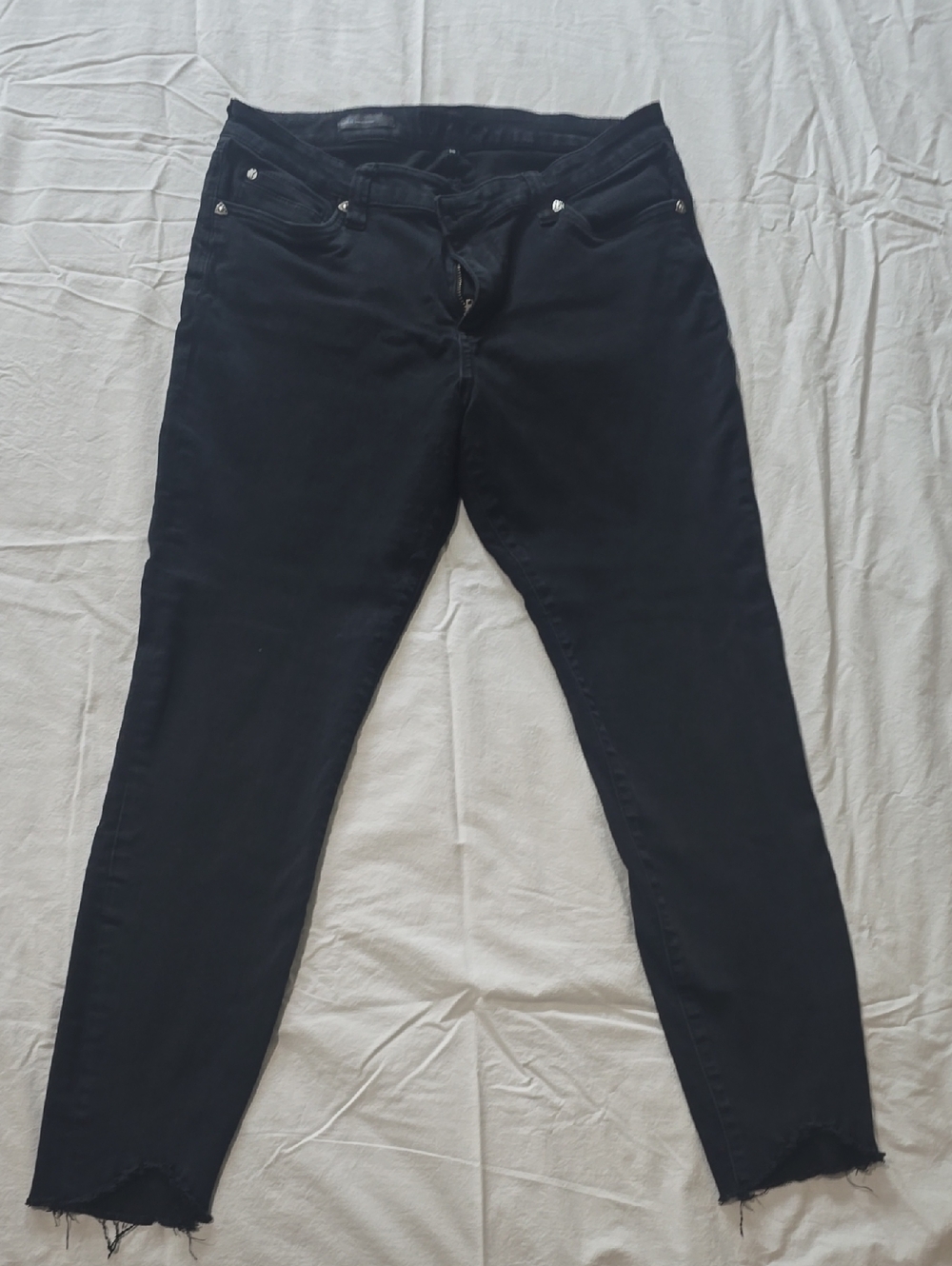 Kut from The KlothBlack Skinny Jeans with Raw Hem